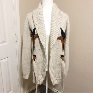Dimension by Milford Shawl Collar Belted Cardigan